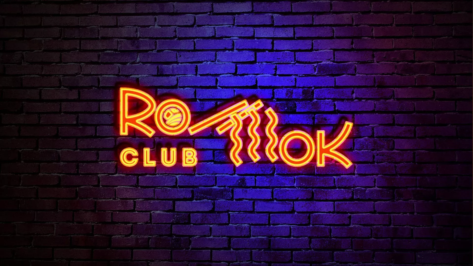 Разработка интерьерной вывески суши-бара «Roll Wok Club» в Короче